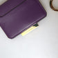 Dolce & Gabbana Purple Leather French Flap Wallet