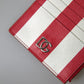 Dolce & Gabbana Elegant Striped Leather Card Holder