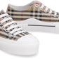 Burberry Archive Beige Italian Leather Sneakers