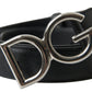 Dolce & Gabbana Elegant Black Leather Belt with Metal Buckle