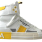 Dolce & Gabbana High-Top Perforated Leather Sneakers