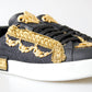 Dolce & Gabbana Elegant Portofino Sneakers in Black & Gold