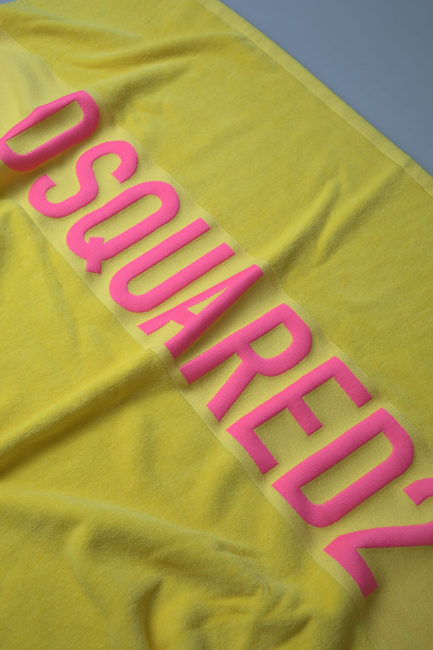 Dsquared² Sunshine Yellow Logo Beach Towel