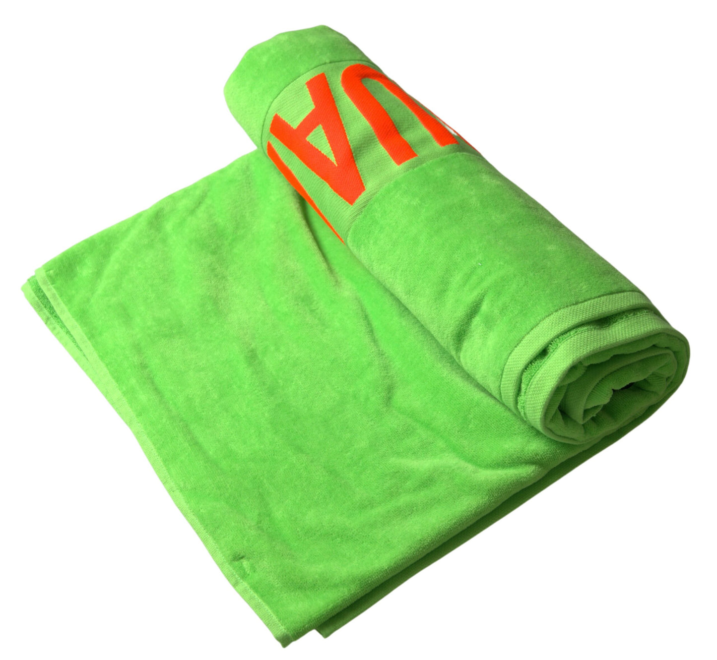 Dsquared² Chic Green Cotton Beach Towel