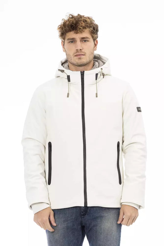 Baldinini Trend White Polyester Men Jacket