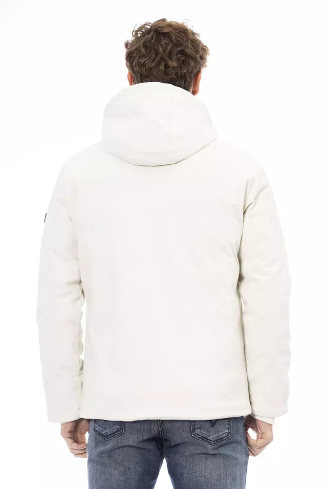 Baldinini Trend White Polyester Men Jacket