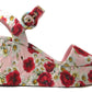 Dolce & Gabbana Floral Ankle Strap Wedge Sandals