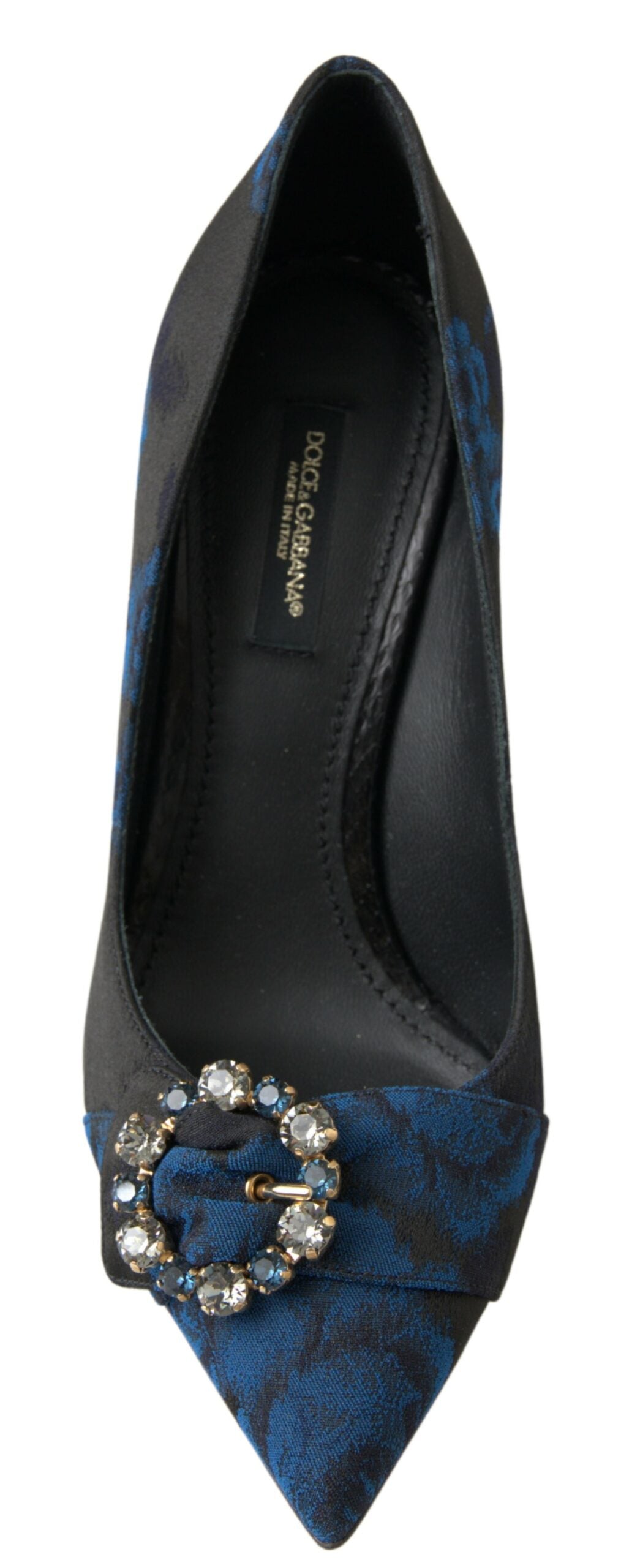 Dolce & Gabbana Elegant Blue Crystal Embellished Pumps