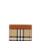 Burberry Chic Multicolor Check Print Card Holder