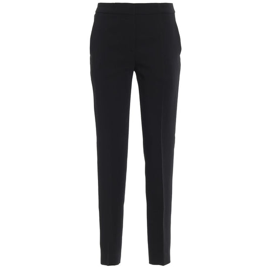 Boutique Moschino Elegant Satin Trousers with Side Zip