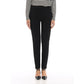 Boutique Moschino Elegant Satin Trousers with Side Zip