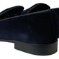 Dolce & Gabbana Elegant Blue Velvet Loafers for Men