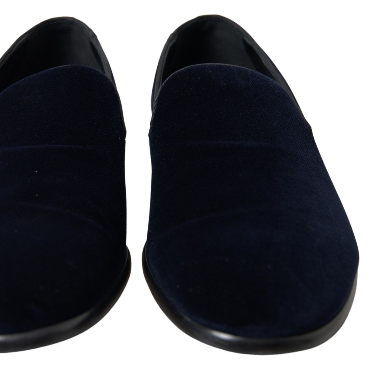 Dolce & Gabbana Elegant Blue Velvet Loafers for Men