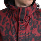 Dolce & Gabbana Radiant Red Leopard Print Hooded Jacket