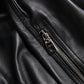 Dolce & Gabbana Elegant Black Leather Bomber Jacket