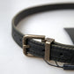 Dolce & Gabbana Elegant Black Leather-Cotton Blend Belt