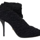 Dolce & Gabbana Elegant Virgin Wool Mid Calf Boots