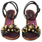 Dolce & Gabbana Elegant Embellished Leather Sandals