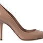 Dolce & Gabbana Elegant Beige Patent Leather Pumps