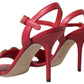 Dolce & Gabbana Red Stiletto Sandal Heels