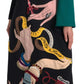 Dolce & Gabbana Elegant Multicolor Wool A-Line Dress