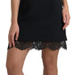 Dolce & Gabbana Elegant Sleeveless Lace Sheath Mini Dress