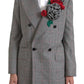 Dolce & Gabbana Chic Double Breasted Gray Wool Blazer