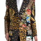 Dolce & Gabbana Elegant Multicolor Single Breasted Jacket