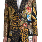 Dolce & Gabbana Elegant Multicolor Single Breasted Jacket