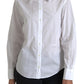 Dolce & Gabbana Elegant White Cotton Collared Top