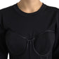 Dolce & Gabbana Timeless Black Silk Blend Corset Top