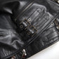 Dolce & Gabbana Sleek Black Leather Biker Jacket