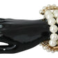 Dolce & Gabbana Elegant Faux-Pearl Crystal Bracelet