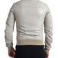 Dolce & Gabbana Cream Leather Bomber Jacket