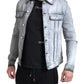 Dolce & Gabbana Elegant Gray Cotton Stretch Denim Jacket