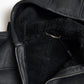 Dolce & Gabbana Elegant Black Leather Full Zip Hoodie