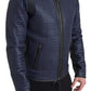 Dolce & Gabbana Elegant Blue Nylon Zip Blouson Jacket