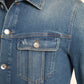 Dolce & Gabbana Blue Washed Cotton Stretch Denim Men Jacket