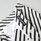 Dolce & Gabbana Elegant Black & White Striped Cotton Pants