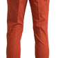 BENCIVENGA Elegant Orange Pure Cotton Pants