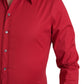 Dolce & Gabbana Red Slim Fit Cotton Stretch Shirt