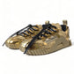 Dolce & Gabbana Gleaming Gold-Toned Luxury Sneakers