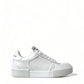 Dolce & Gabbana Elegant White Miami Lace-Up Sneakers