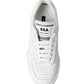 Dolce & Gabbana Elegant White Miami Lace-Up Sneakers