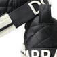 Dolce & Gabbana Elegant Quilted Black Canvas Sneakers