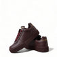 Dolce & Gabbana Elegant Bordeaux Leather Sneakers