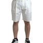 Dolce & Gabbana Elegant White Bermuda Denim Shorts