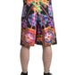 Dolce & Gabbana Multicolor Printed Bermuda Shorts