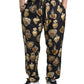 Dolce & Gabbana Elegant Silk Joggers with Heart Print