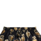 Dolce & Gabbana Elegant Silk Joggers with Heart Print